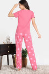 Zivame Farm Lore Knit Cotton Pyajama Set - Rapture Rose — thumbnail 4